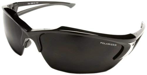 Edge Eyewear TSDK216 Khor Safety Glasses, Black with Polarized Smoke Lens