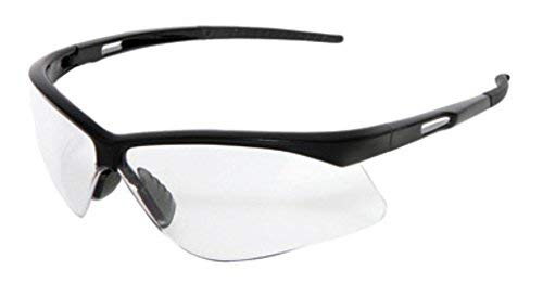 Radnor Premier Series Safety Glasses with Black Frame and Clear Polycarbonate Lens