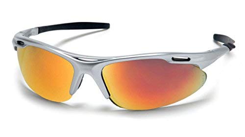 Pyramex SS4545D Avante Safety Glasses Silver Frame w/Ice Orange Lens (12 Pair)