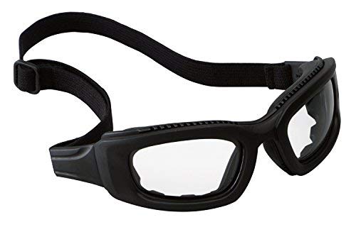 3M Maxim Safety Goggle 2x2, 40696-00000 Clr Anti-Fog Lens, Blk Frame, Strap, Side Venting (Pack of 1)