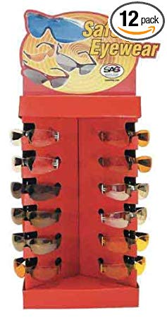 SAS Safety 5200-13 NXS Eyewear Display, 12-Piece