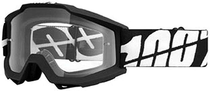 100 Percent OTG (OVER THE GLASSES) Goggles - Clear Lens - TORNADO - BLACK/WHITE - 2601-1872