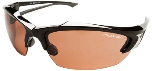 Edge Eyewear TSDK215 Khor Safety Glasses, Black with Polarized Copper 