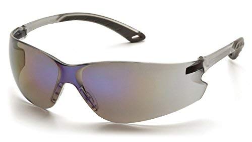 Pyramex S5875S Itek Safety Glasses Gray Temples w/Blue Mirror Lens (12 Pair)