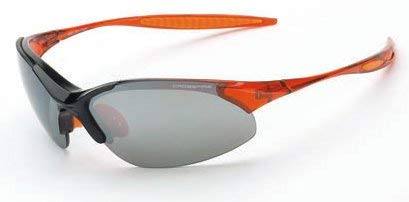 12 Pack Crossfire 1583 Cobra Safety Glasses Silver Mirror Lens - Shiny Black & Crystal Burnt Orange Frame