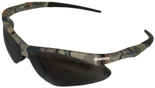 12 Pack Jackson Safety 3020707 V30 Nemesis Safety Glasses Camo Frame / Smoke Anti-Fog Lens(22609)