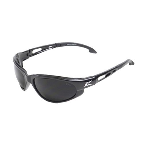 Edge Eyewear TSM216 Dakura Polarized Safety Glasses, Black with Smoke Lens