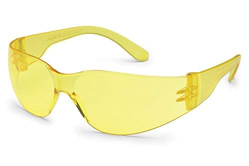 Gateway Safety's Smaller-Sized StarLite SM Safety Glasses, Amber Lens and Temple, (Box of 10)