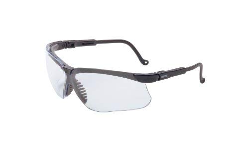 Sperian UVX S3200 Genesis Safety Glasses with Black Frame, Clear Lens (Box of 10)