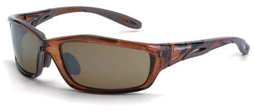 12 Pack Crossfire 2117 Infinity Safety Glasses HD Brown Flash Mirror Lens - Crystal Brown Frame by Crossfire