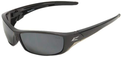 Edge Eyewear SR117 Reclus Safety Glasses, Black with Silver Mirror Lens