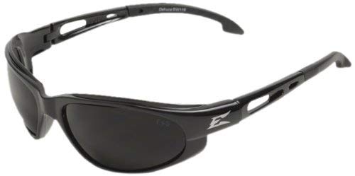 Edge Eyewear SW116VS Dakura Safety Glasses, Black with Smoke Vapor Shield Lens