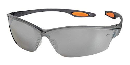 Crews LW217 Law 2 Safety Glasses Smoke Temple w/ Silver Mirror Lens (12 Pair)