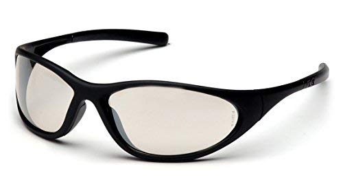 (12 Pair) Pyramex Zone II Glasses Matte Black Frame/Indoor-Outdoor Mirror Lens (SB3380E)