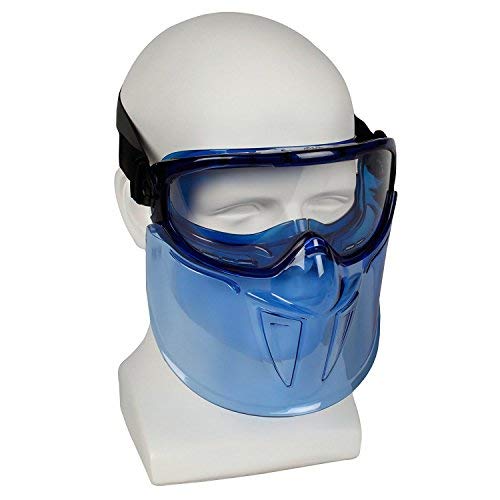 Jackson Safety 18629 V90 Goggle and Faceshield, Standard, Clear with Blue Tint