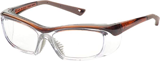 OnGuard Safety OG-220S Eyewear w/ Dust Dam Brown 58-15-135