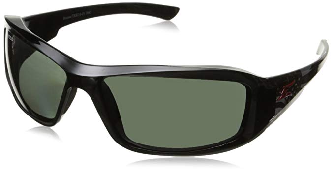 Edge Eyewear TXB216-P1 Brazeau Patriot 1 Polarized Smoke Lens, Black