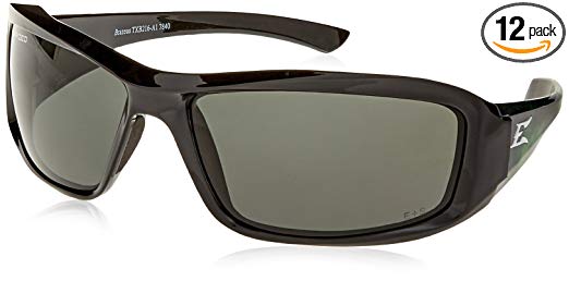 Edge Eyewear TXB216-A1 Brazeau Apocalypse 1 Polarized Smoke Lens, Black & Green