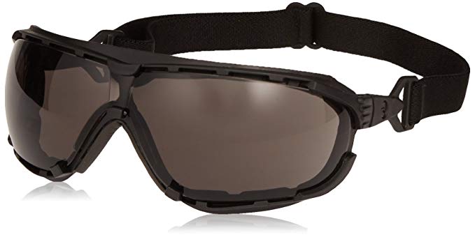 Radians DG1-21 Dagger Safety Glasses Goggles Smoke Lens Anti-Fog, 1 Pair