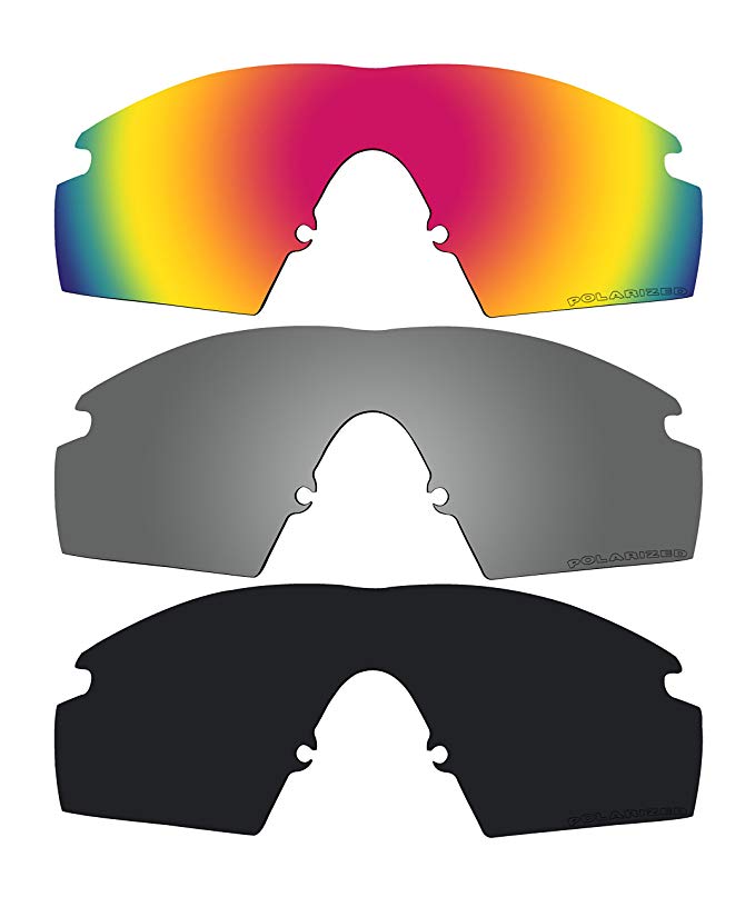 3 Pairs Polarized Replacement Lenses for Oakley M Frame Strike, New (1999) Sunglasses