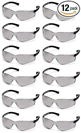 Pyramex Ztek Safety Glasses Silver Mirror Lens S2570S (12 Pair Pack)