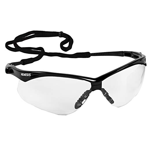 Jackson Safety Nemesis CSA Safety Glasses (20379), CSA Certified, Clear Anti-Fog Lens with Black Frame, 12 Pairs/Case