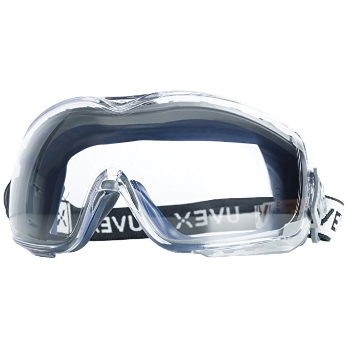 Uvex Stealth OTG Safety Goggles with Anti-Fog/Anti-Scratch Coating (S3970DF)
