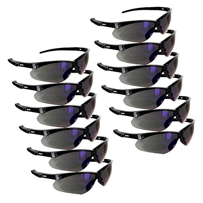 Rugged Blue Mojave Safety Glasses (Blue Mirror Case of 12)