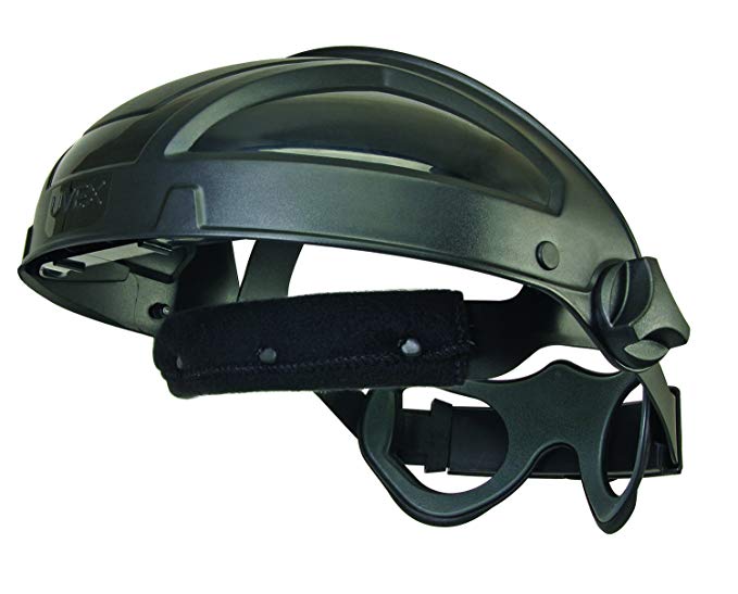 UVEX by Honeywell S9500 Uvex Turboshield Face Shield Headgear with Black Frame