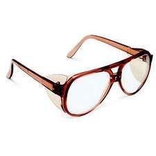 BOUTON 95CC-002 9500 AVIATOR SAFETY GLASSES CARAMEL FRAME