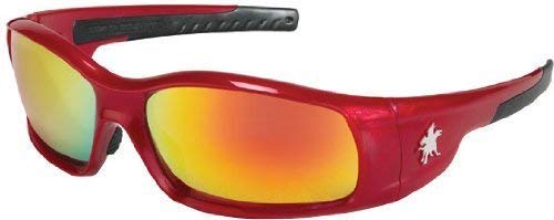 Crews SR13R Swagger Safety Glasses Red with Fire Mirror Lens (12 Pairs)