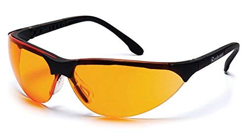 Pyramex SB2840S Rendezvous Safety Glasses Black Frame w/Orange Lens (12 Pair)