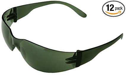 ERB 17994 iProtect Readers Safety Glasses with +2.0 Bifocal Power, Smoke Frame with Smoke Lens