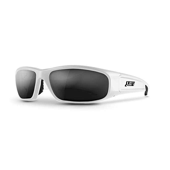 LIFT Safety Switch Safety Glasses (White Frame/Dark Smoke Lens)